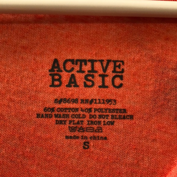 Peach/orange long sleeve comfort tee - Picture 2 of 2